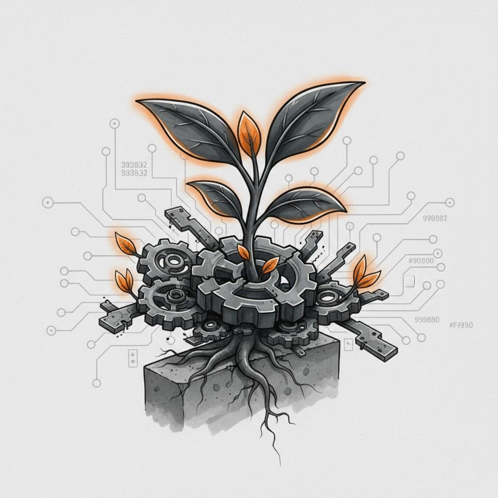 Conceptual sketch of growth and resilience