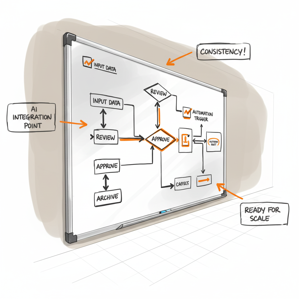 Conceptual sketch illustrating growth and partnership